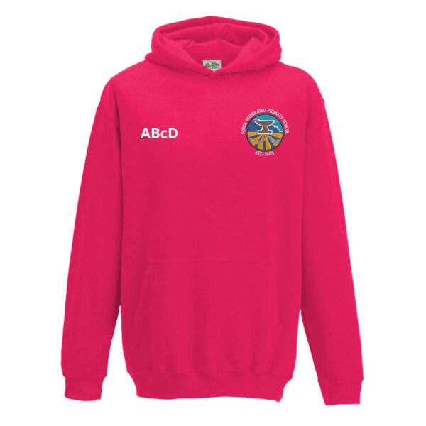 Forge IPS Leavers Hoodie - Hot Pink (Kids sizing) Thumbnail