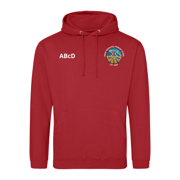 Forge IPS Leavers Hoodie - Fire Red (Adult sizing) Thumbnail
